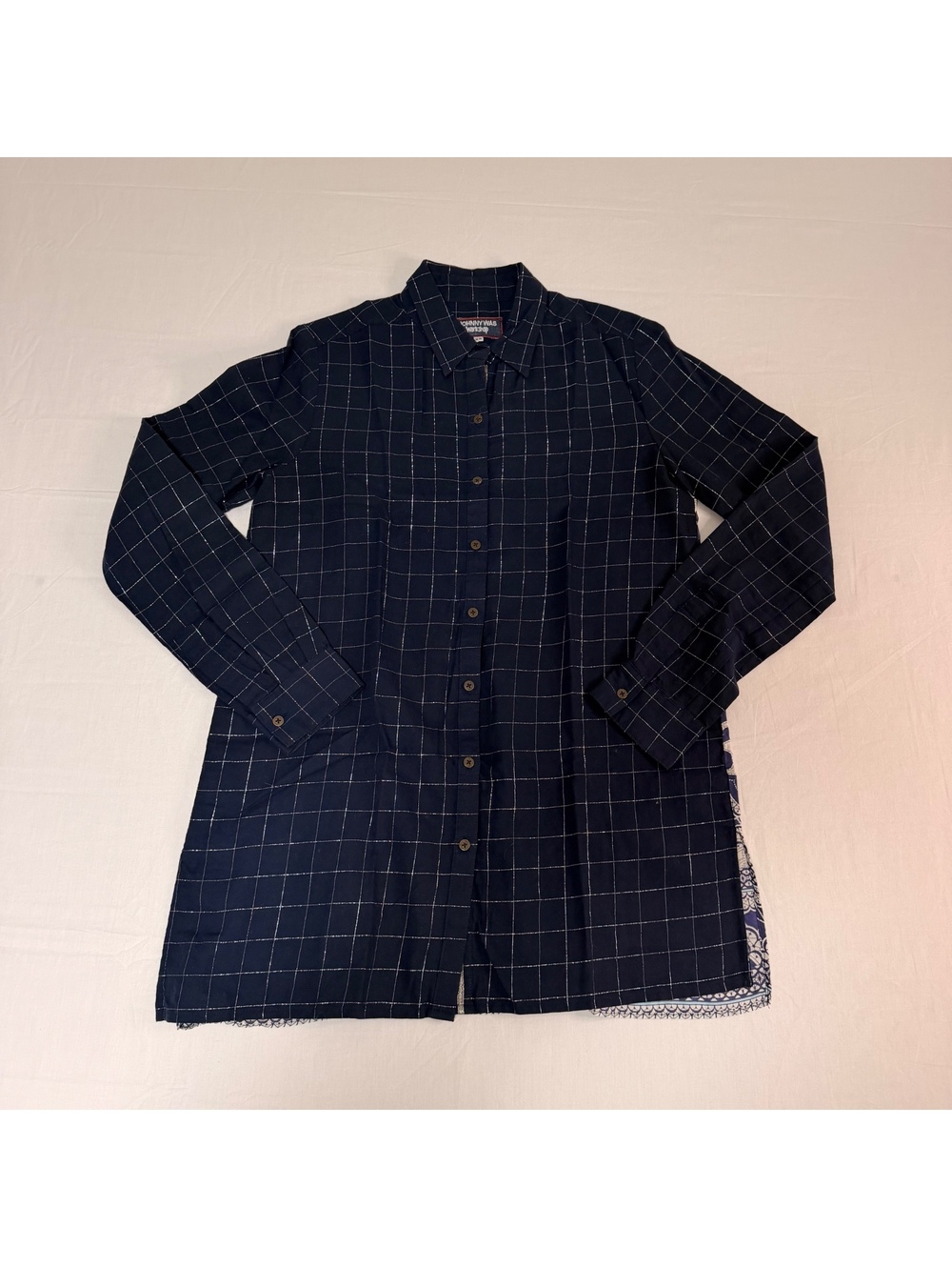 Johnny Was Workshop Women's Button-Up Shirt with Patterned Back, Size XS